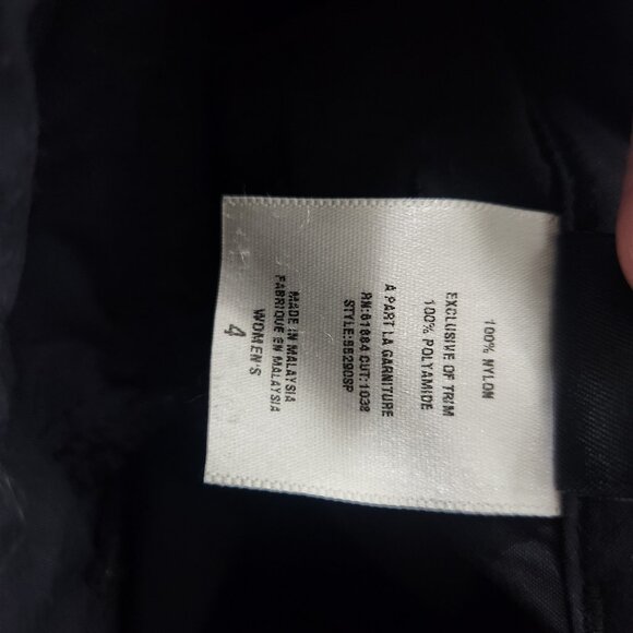 Patagonia Womens 4 Black Outdoor Wide Leg Pants Nylon Pockets Cargo Roll Tab  ge - Picture 8 of 8